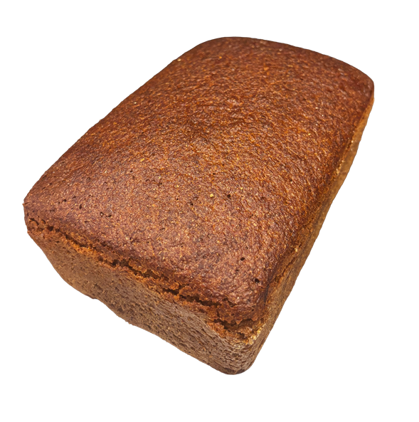 Mørk malt rugbrød uden kerner